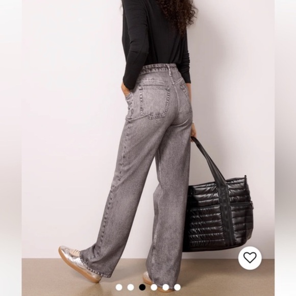 rag & bone Denim - RAG & BONE Miramar Shea High Rise Full Relaxed Jeans in Raven size 32 NWT